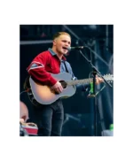 Zach Bryan Red And Blue Button Up Shirt