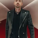 Zayn Malik Eyes Closed Leather Jacket