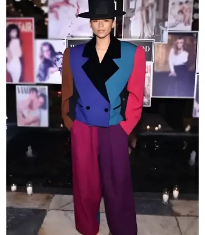 Zendaya Vanity Fair Color Block Suit