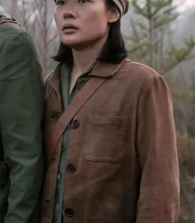Zine Tseng 3 Body Problem S01 2024 Brown Jacket