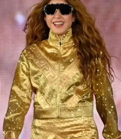 Mexico City Shakira Golden Jacket