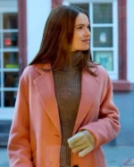 Zoe Moore A Heidelberg Holiday 2023 Pink Wool Coat