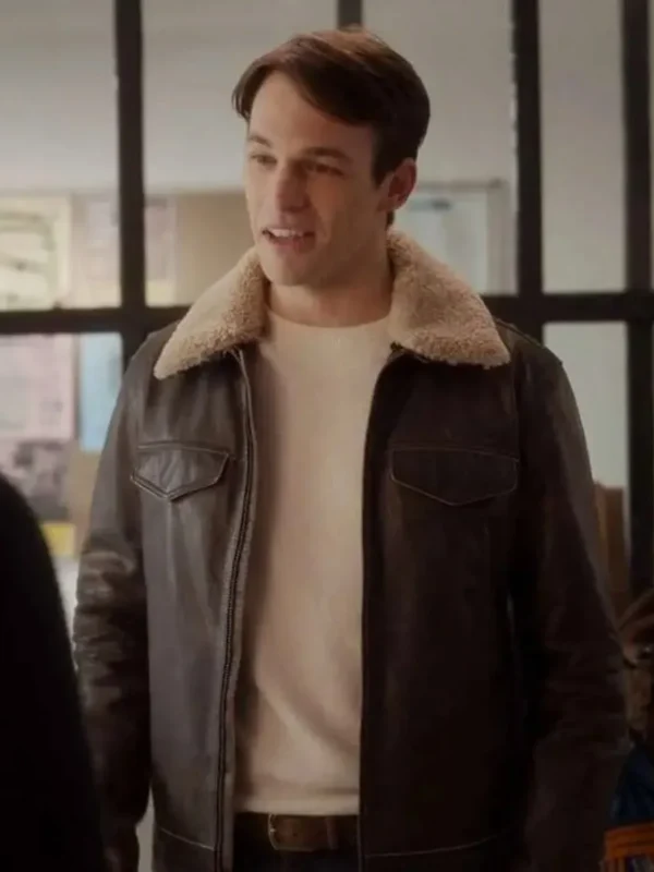 Sebastiano Pigazzi And Just Like That Leather Jacket