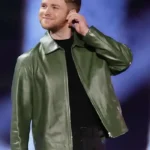 iHeartRadio Alex Warren Green Leather Jacket