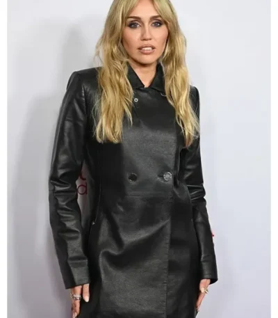 iHeartRadio Music Awards Miley Cyrus Leather Jacket