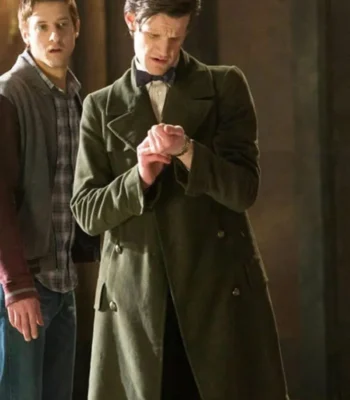 11th Doctor Matt Smith Green Trench Coat