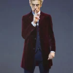 12 Doctor Maroon Velvet Coat