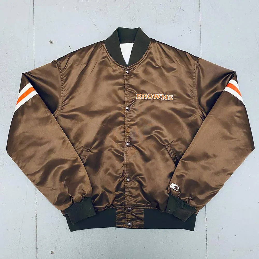 1980s Cleveland Browns Bomber Jacket 1980s Cleveland Browns Bomber Jacket