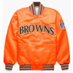 90s Cleveland Browns Bomber Satin Jacket