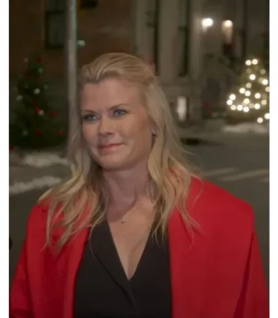 A Magical Christmas Village Alison Sweeney Red Coat