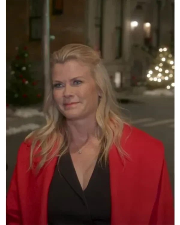 A Magical Christmas Village Alison Sweeney Red Coat