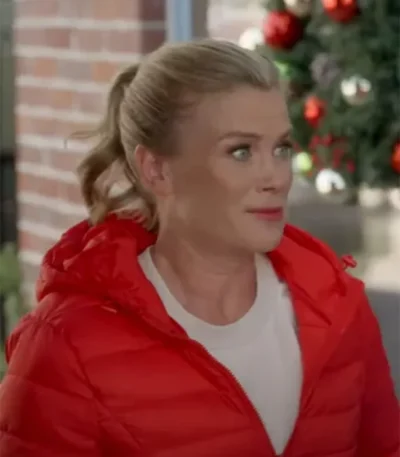 A Magical Christmas Village Alison Sweeney Red Jacket