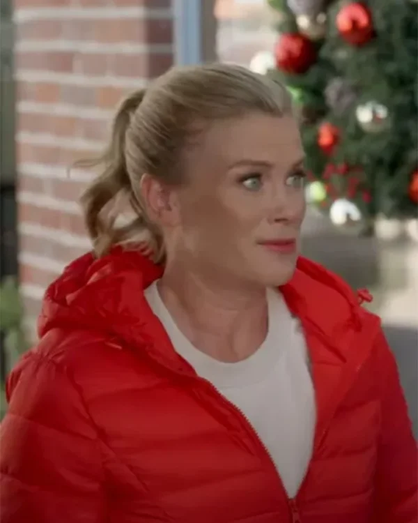 A Magical Christmas Village Alison Sweeney Red Jacket