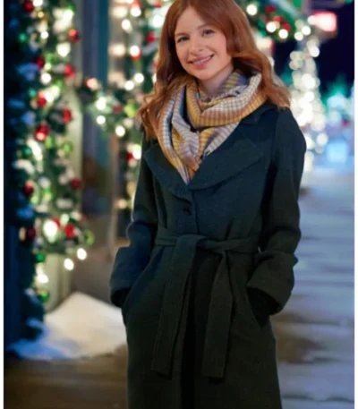 A Season for Family Maddy Green Wool Coat