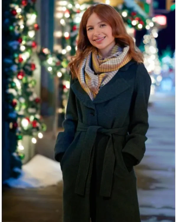 A Season for Family Maddy Green Wool Coat