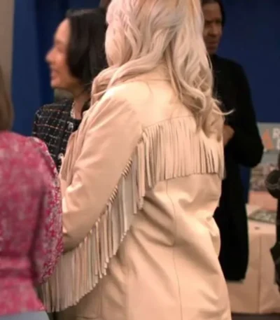 Adele Unstable Season 02 Fringe Leather Jacket