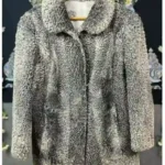 Adrienne Persian Lamb Coat Silver Grey Fur Jacket