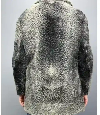 Adrienne Persian Lamb Coat Silver Grey Fur Jacket
