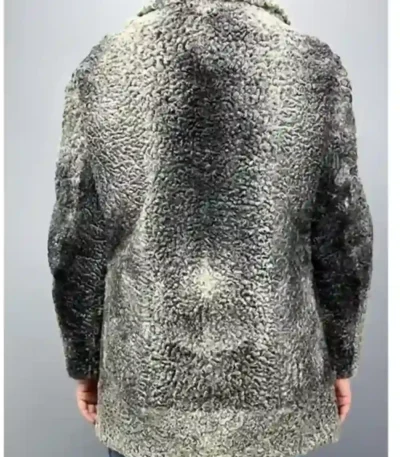 Adrienne Persian Lamb Coat Silver Grey Fur Jacket