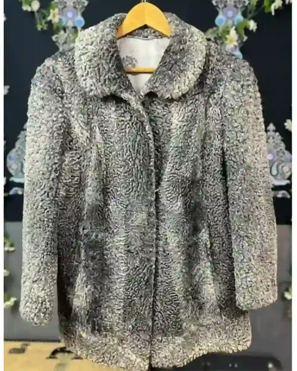 Adrienne Persian Lamb Coat Silver Grey Fur Jacket Adrienne Persian Lamb Coat Silver Grey Fur Jacket