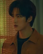 Ahn Bo-Hyun My Name Brown Leather Jacket