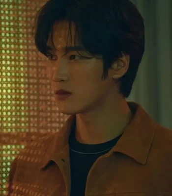 Ahn Bo-Hyun My Name Brown Leather Jacket