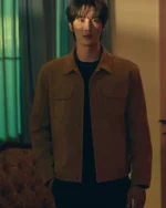Ahn Bo-Hyun My Name Brown Leather Jacket