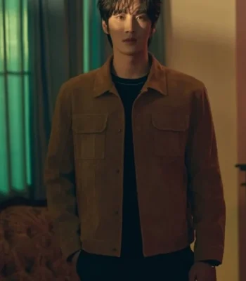 Ahn Bo-Hyun My Name Brown Leather Jacket