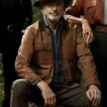Alan Grant Jurassic World Dominion Brown Trucker Cotton Jacket