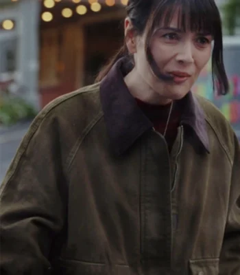 Alex Poker Face S02 Brown Denim Jacket