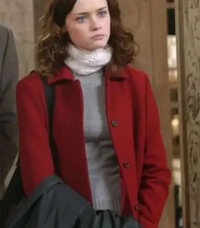 Alexis Bledel Gilmore Girls S05 Red Wool Coat