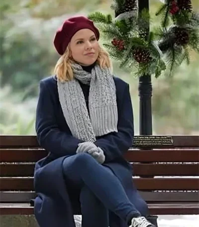 Ali Liebert Friends & Family Christmas Blue Long Coat