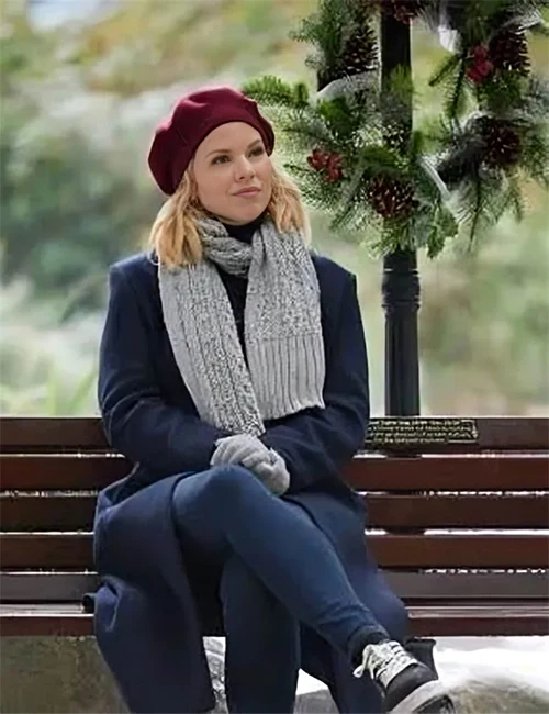 Ali Liebert Friends & Family Christmas Blue Long Coat Ali Liebert Friends & Family Christmas Blue Long Coat