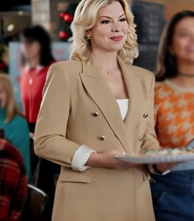 Ali Liebert Friends & Family Christmas Beige Blazer