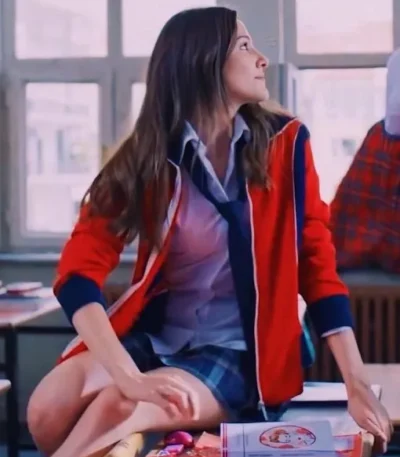 Love 101 Red and Blue Eda Fleece Jacket