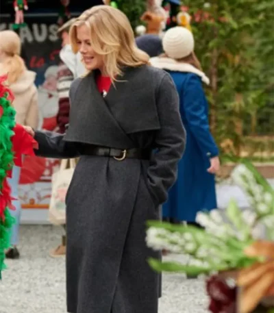 Alison Sweeney A Magical Christmas Village Grey Coat