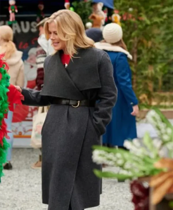 Alison Sweeney A Magical Christmas Village Grey Coat