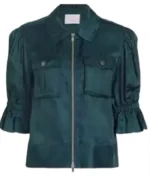 Amanda Setton General Hospital Green Satin Jacket