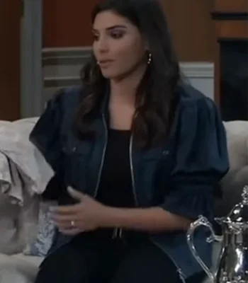 Amanda Setton General Hospital Green Satin Jacket