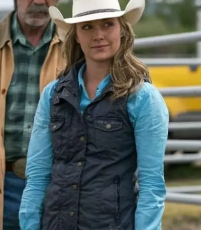 Amber Marshall Heartland S10 Blue Vest