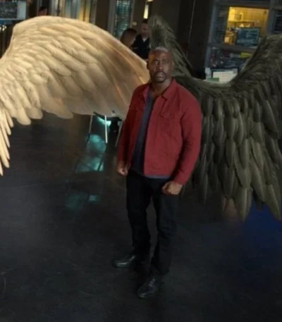 Amenadiel Lucifer Red Cotton Jacket