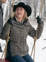 Amy Fleming Heartland Brown Plaid Jacket