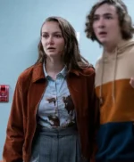 Andi Matichak Halloween Kills Brown Shirt Style Jacket