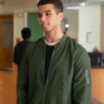 Andrew Love Victor S02 Green Cotton Bomber Jacket