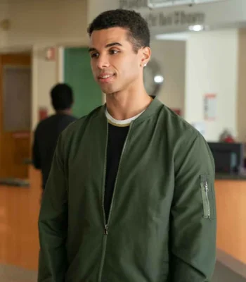 Andrew Love Victor S02 Green Cotton Bomber Jacket