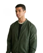 Andrew Love Victor S02 Green Cotton Bomber Jacket