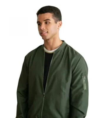 Andrew Love Victor S02 Green Cotton Bomber Jacket