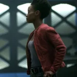 Angela Red Cotton Jacket Lost In Space