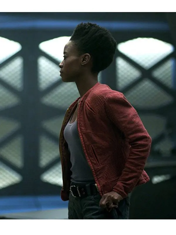 Angela Red Cotton Jacket Lost In Space Angela Red Cotton Jacket Lost In Space