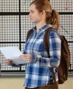 Cady Heron 2024 Movie Mean Girls Blue Shirt